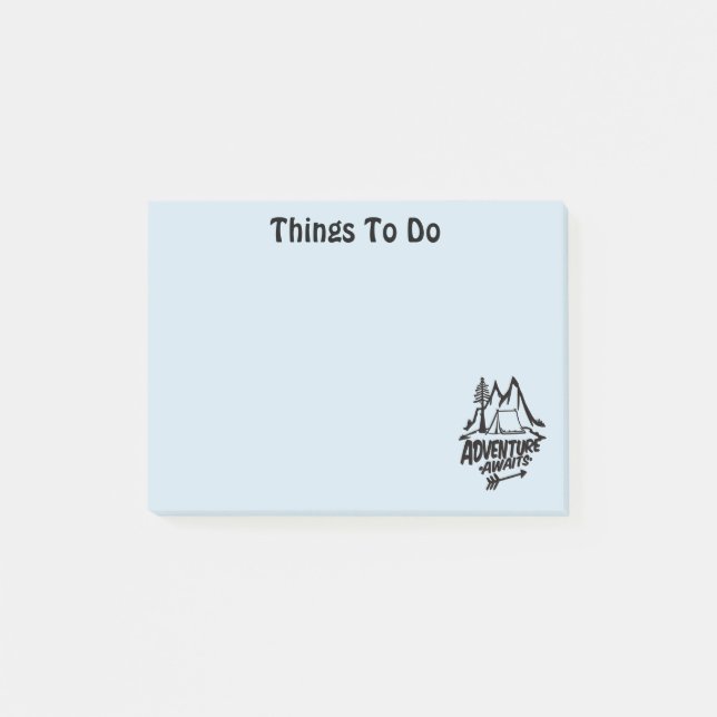 Post-it® Adventure Await Camping (Devant)