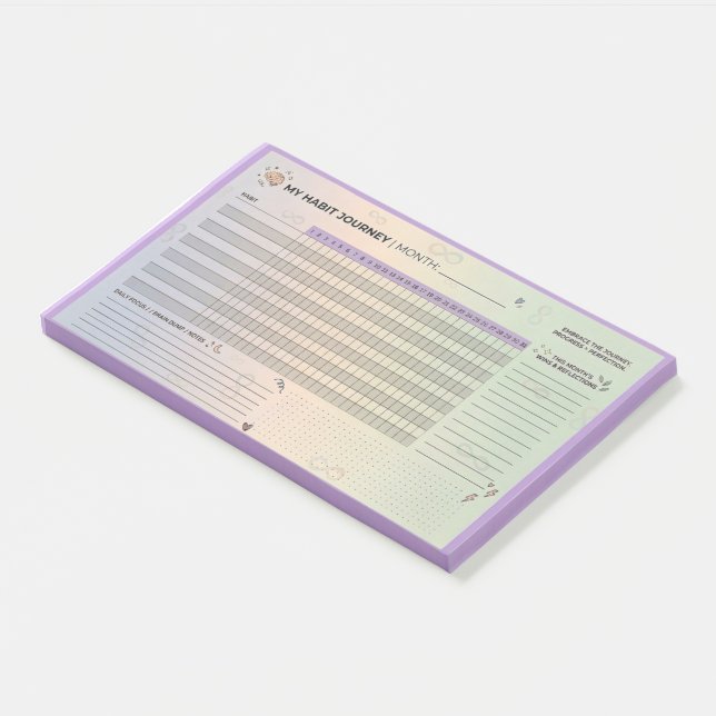 Post-it® Aesthetic Neurodivergent Habit Tracker Brain Dump (Incliné)