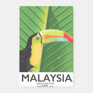 Post-it® Affiche de voyage Toucan de Malaisie
