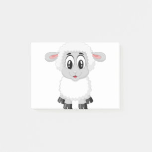 Post-it® Agneau mouton mignon animal de ferme bébé
