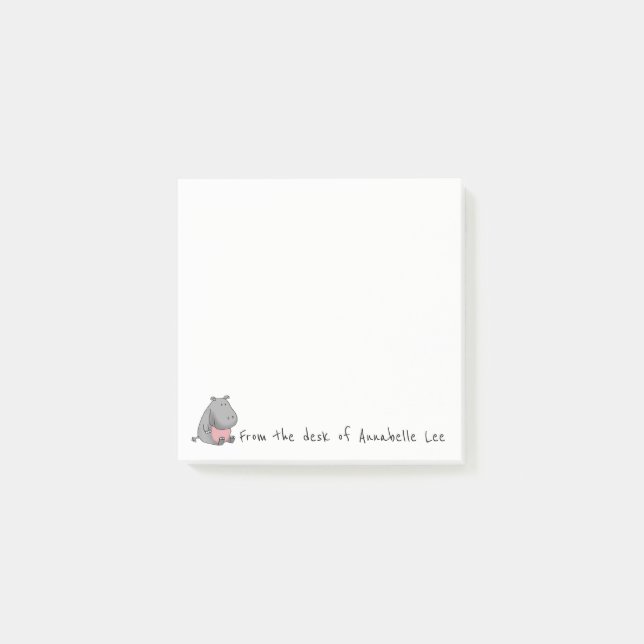Post-it® Aide d'hippopotame (Devant)