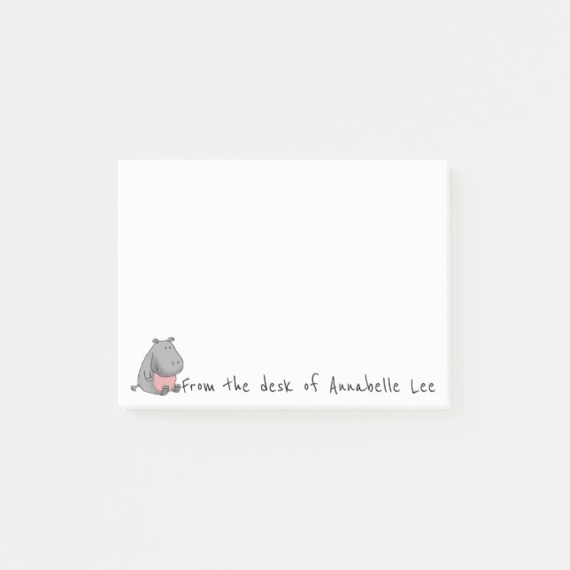 Post-it® Aide d'hippopotame (Devant)