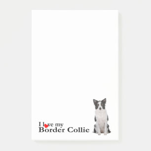Post-it® Aimer ma frontière Collie Post-It Notes