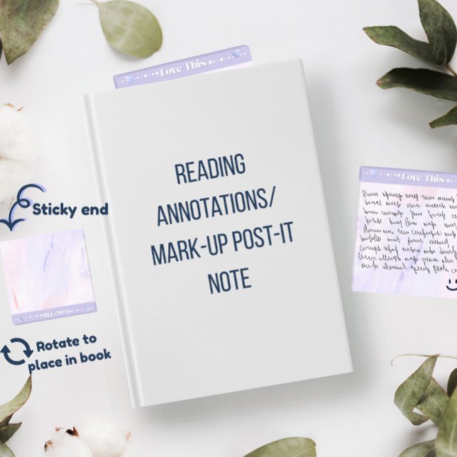 Post-it® Aimez cette annotation de lecture en acrylique (Créateur téléchargé)