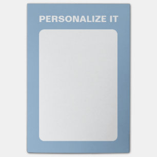 Post-it® Airy Blue Modern Personnalisé Versatile