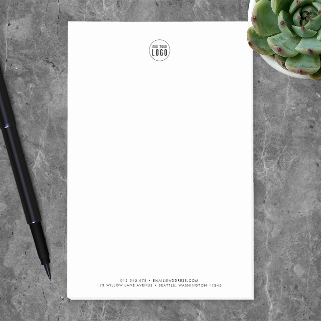 Post-it® Ajouter votre logo Moderne Minimaliste Personnalis (Créateur téléchargé)