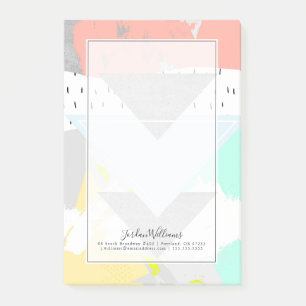Post-it® Ajouter votre nom  Imprimer l'art géométrique