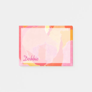 Post-it® Ajouter votre nom Rose des choux IV