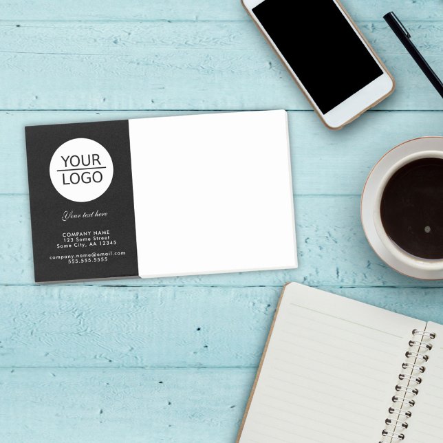 Post-it® Ajoutez votre logo avec promotion de texte personn (Créateur téléchargé)