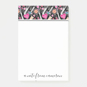 Post-it® Ajoutez votre motif   au néon nommé de maquillag