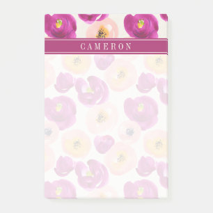 Post-it® Ajoutez votre motif botanique d'aquarelle nommée