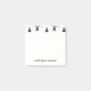 Post-it® Ajoutez votre motif doux somnolent nommé de