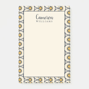 Post-it® Ajoutez votre motif floral géométrique nommé