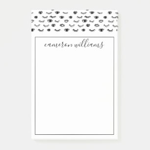 Post-it® Ajoutez votre motif mignon nommé de cil de