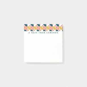 Post-it® Ajoutez votre motif moderne de feuille de la