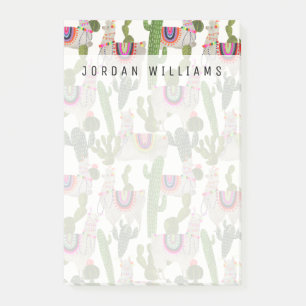 Post-it® Ajoutez votre nom Llamarama Collection Motif