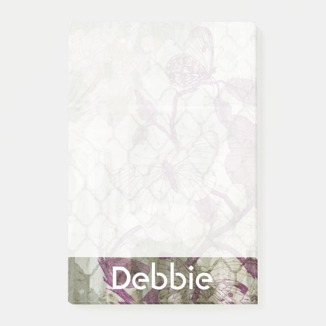 Post-it® Ajoutez votre nom | papillons arabes IV (Devant)