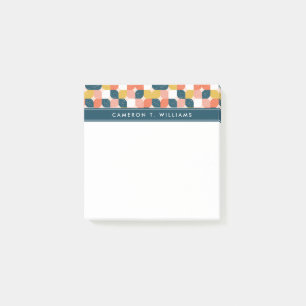 Post-it® Ajoutez votre rétro motif géométrique de Bauhau