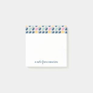 Post-it® Ajoutez votre   rétro motif nommé de demi-cercle