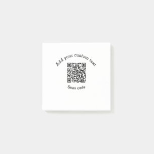 Post-it® Ajoutez votre texte personnalisé code QR de l'entr