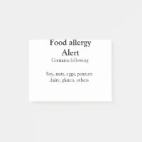 Alerte d'allergie alimentaire ajouter le nom texte