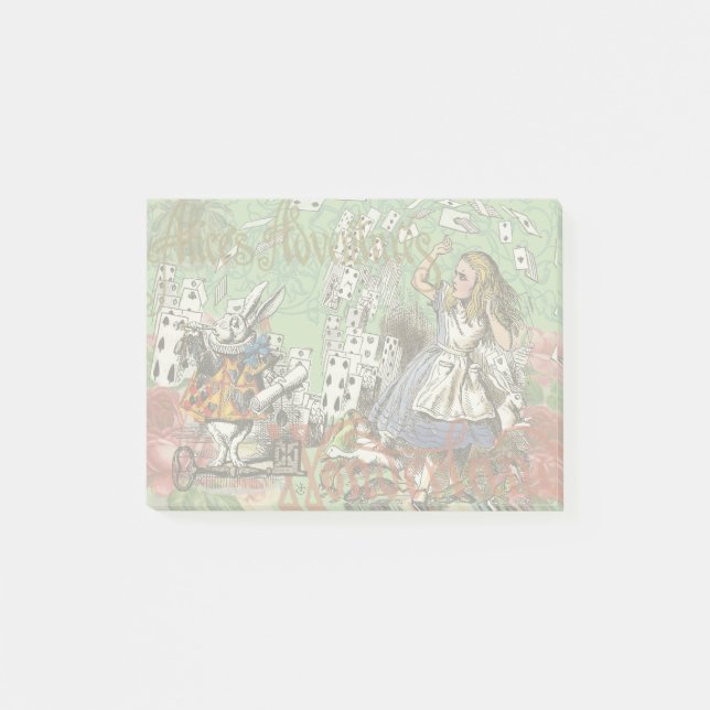Post-it® alice cartes pays des merveilles (Devant)