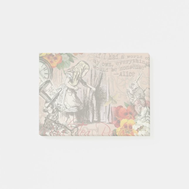 Post-it® Alice rideau absurde merveilleuse (Devant)