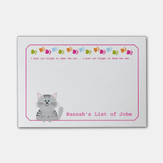 Post-it® Alimentez les notes de post-it de chat