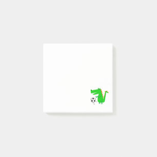 Post-it® Alligator drôle jouant la bande dessinée du