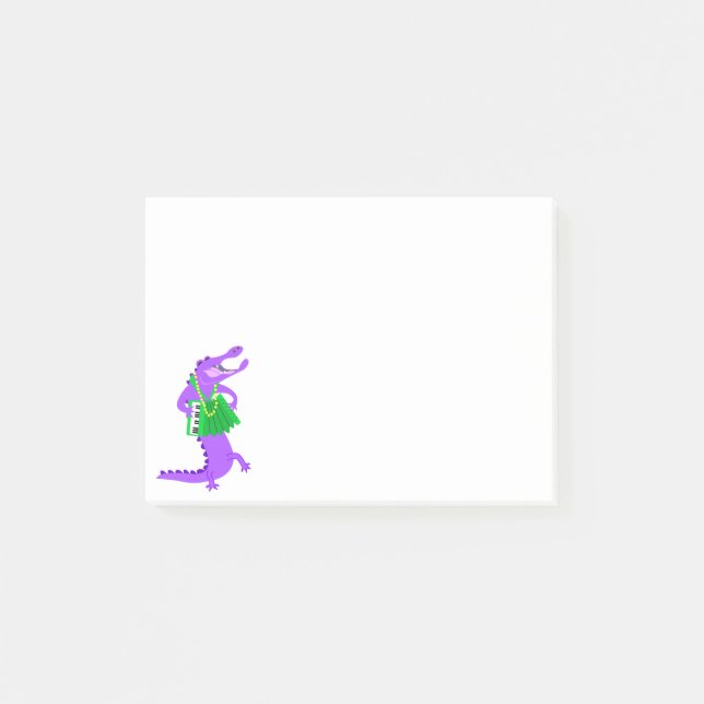 Post-it® Alligator violet jouant Accordion (Devant)