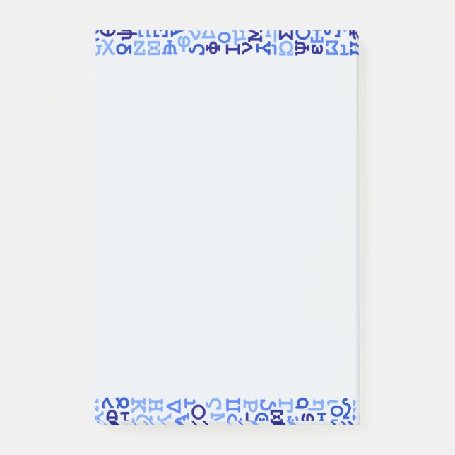 Post-it® alphabet grec (Devant)