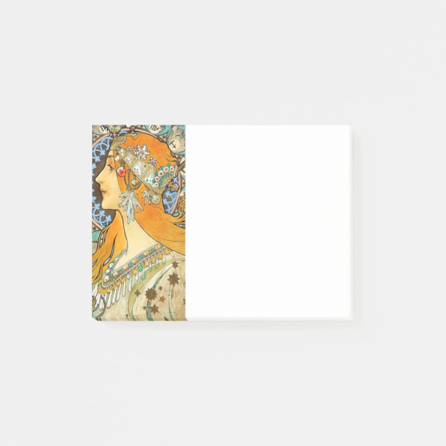 Post-it® Alphonse Mucha Art Nouveau Zodiac (Devant)