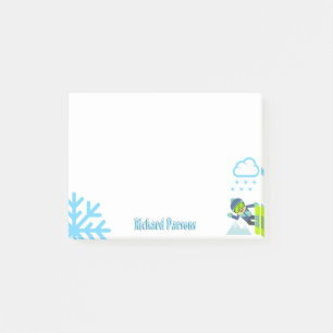 Post-it® Amants faits sur commande d'hiver du nom  