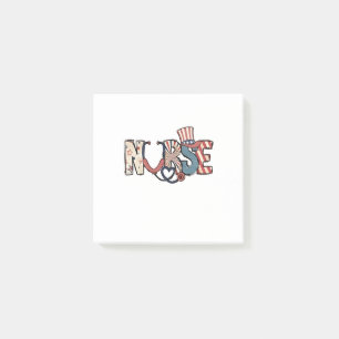 Post-it® American Nurse 4 juillet Patriotic USA Flag Nurs