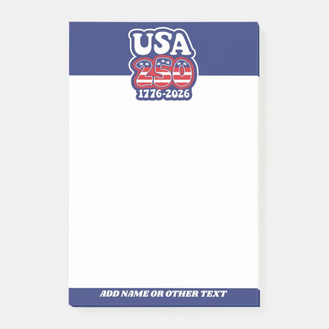 Post-it® America's 250th Birthday - Groovy USA 250 (Devant)