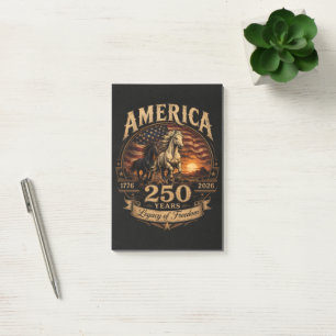 Post-it® Amérique 250 Ans 1776 2026 Centenaire 