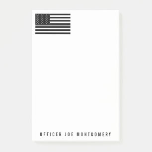 Post-it® Amincissez la ligne grise le nom 4 x 6 de drapeau
