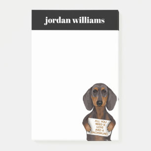 Post-it® Amour et Dachshund