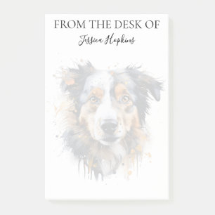 Post-it® Amoureux de Berger Australien Monogrammé Chien