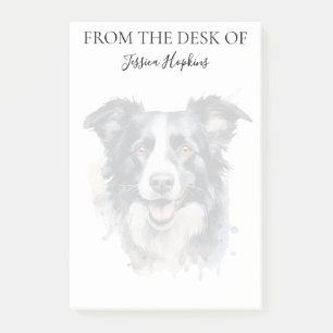 Post-it® Amoureux de Border Collie Chien Monogrammé
