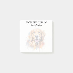 Post-it® Amoureux de Golden Retriever Chien Monogrammé