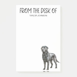 Post-it® Amoureux de Labrador noir