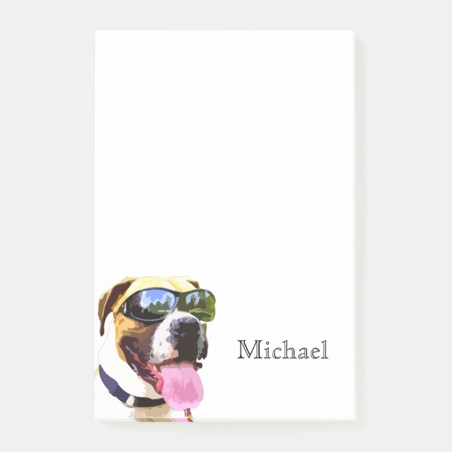 Post-it® Amoureux de les chiens trop frais (Devant)