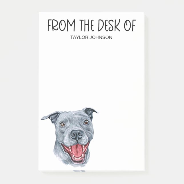 Post-it® Amoureux de Pit Bull (Devant)