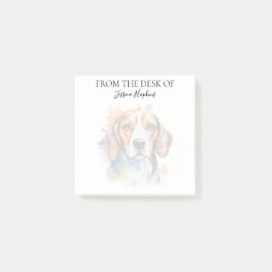 Post-it® Amoureux du Beagle Chien Monogrammé