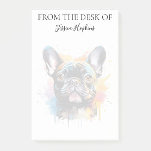 Post-it® Amoureux du Bouledogue Français Chien Monogrammé