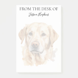 Post-it® Amoureux du Labrador Jaune Chien Monogrammé