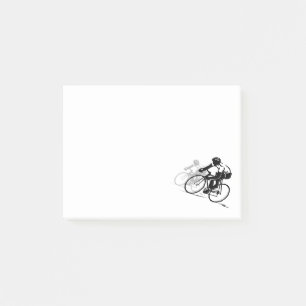 Post-it® Amoureux du sport   Silhouette de course à vélo