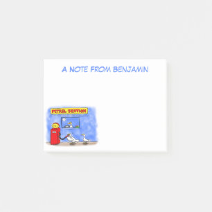 Post-it® Amusant goéland de mer petrel caricature humour