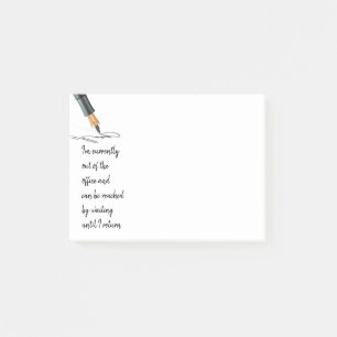 Post-it® Amusant Je suis actuellement hors du bureau